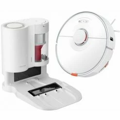 Roborock S7 Robot Nettoyeur + Station D'aspiration Automatique Auto-Empty Dock - Blanc
