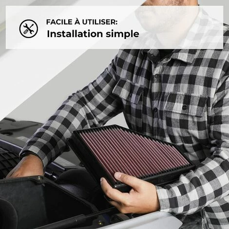 DECKON 33-3005 Filtre à Air du Moteur: Haute Performance, Premium, Lavable, Filtre de Remplacement, Plus de Pouvoir, 2012-2019 (Golf, Tiguan, Passat, Polo, A3, Q2, S3, TT, Ateca, Leon, Laroq, Octavia) DECKON 33-3005 Filtre à Air Du Moteur: Haute Performance, Premium, Lavable, Filtre De Remplacement, Plus De Pouvoir, 2012-2019 (Golf, Tiguan, Passat, Polo, A3, Q2, S3, TT, Ateca, Leon, Laroq, Octavia) -Aspirateur et sac Soldes 59386964 3