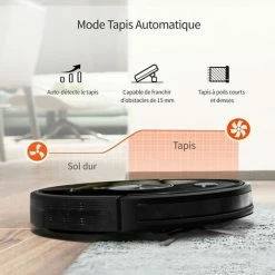 ULTENIC D5s Pro - Aspirateur Robot Laveur - Forte Aspiration 3000Pa - Autonomie 150min - Navigation Gyroscope 3 En 1- Convient Aux Personnes âgées -Aspirateur et sac Soldes 59465141 4