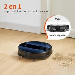 ULTENIC D5 - Aspirateur Robot Ultramince - Aspiration De 3000 Pa - Batterie 2600mAh - Connecté Bluetooth Et WIFI - Convient Aux Personnes âgées -Aspirateur et sac Soldes 59465144 5