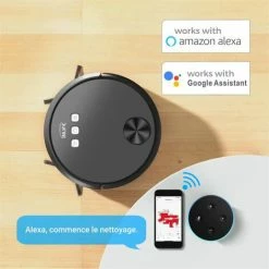 INLIFE Aspirateur Robot Et Laveur 2 En 1 MT-1200A Aspirateur Navigation Laser 3000Pa Electroménager Fonctionne Avec WiFi/App/Alexa/Google Détection Des Tapis -Aspirateur et sac Soldes 60100021 3