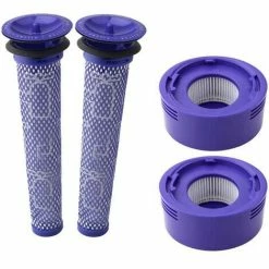 MINETGNON Kit Pack De 4 Filtres Post Moteur Et Filtre Pr¨¦ Moteur Pour Dyson Aspirateur V8 V7