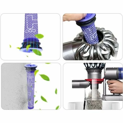MINETGNON Kit pack de 4 filtres Post Moteur et Filtre Pr¨¦ moteur pour Dyson aspirateur V8 V7 MINETGNON Kit Pack De 4 Filtres Post Moteur Et Filtre Pr¨¦ Moteur Pour Dyson Aspirateur V8 V7 -Aspirateur et sac Soldes 60155099 5