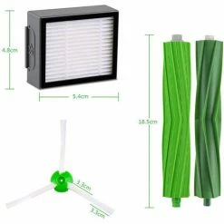 MINETGNON KIT Pack De 10 Accesoires Pour IRobot Roomba Aspirateur (Brosses + Filtres) - S¨¦ries I3/i3+/i4/i7/i7+/E5/E6/E7 -Aspirateur et sac Soldes 60155101 4