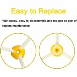 MINETGNON KIT Pack De 6 Brosses Lat¨¦rales +6 Vis Pour IRobot Roomba Aspirateur - S¨¦ries 500 & 600 & 700 -models 600 610 620 694 760 770 780 -Aspirateur et sac Soldes 60155102 4