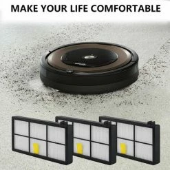 MINETGNON Pack De 3 Replacements De Filtre Pour IRobot Aspirateur S¨¦ries 800 And 900 - Haut Efficacit¨¦ -Aspirateur et sac Soldes 60155103 3
