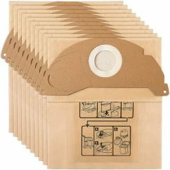 JOORRT 10 Sacs Filtre Remplacement Pour Aspirateur Karcher A2004 WD2250 MV4