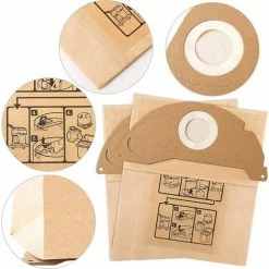 JOORRT 10 Sacs Filtre Remplacement Pour Aspirateur Karcher A2004 WD2250 MV4 -Aspirateur et sac Soldes 60186572 3