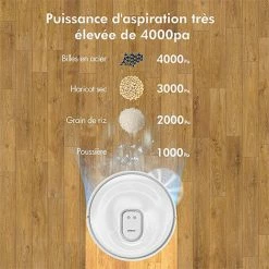 Aspirateur Robot Neabot Q11 4000pa 3 En 1 Avec Poubelle Auto-vidage - Navigation Intelligente LDS - ?Blanc Nacré,Fortuna Lai -Aspirateur et sac Soldes 60223998 5