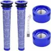 EINEMGELD Filtres De Rechange Pour Aspirateur Dyson V7, V8 Animal Absolute Motorhead, 2 Post-filtres HEPA Et 2 Pré-filtres, Remplacez Les Pièces 965661-01 Et 967478-01