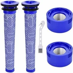 EINEMGELD Filtres De Rechange Pour Aspirateur Dyson V7, V8 Animal Absolute Motorhead, 2 Post-filtres HEPA Et 2 Pré-filtres, Remplacez Les Pièces 965661-01 Et 967478-01