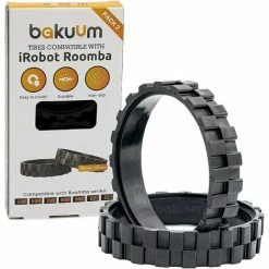 MEZHENG PNEUS Roues Pour IROBOT ROOMBA Séries 500, 600, 700, 800 Et 900 (Pack 2 Unités) Fabriqué En Espagne Antidérapant, Adhérence Exceptionnelle Et Montage Facile