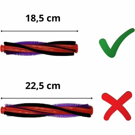 MEZHENG Compatible avec Dyson V6 DC59, DC62, SV03, SV073 Brosse rotative 18,5 cm MEZHENG Compatible Avec Dyson V6 DC59, DC62, SV03, SV073 Brosse Rotative 18,5 Cm -Aspirateur et sac Soldes 61309955 2