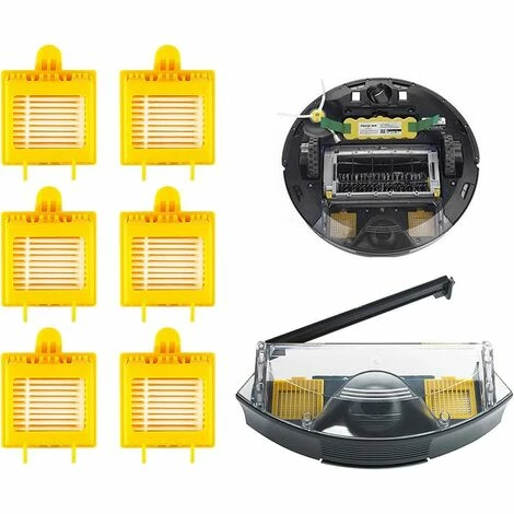 MEZHENG Kit de Remplacement pour Roomba 700 série 700 720 750 760 765 770 772 772e 774 775 776 776p 780 782 782e 785 786 MEZHENG Kit De Remplacement Pour Roomba 700 Série 700 720 750 760 765 770 772 772e 774 775 776 776p 780 782 782e 785 786 -Aspirateur et sac Soldes 61310022 2
