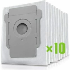 MEZHENG 10 Pcs Sac Irobot Roomba I7, Sacs À Poussière De Rechange Pour Aspirateur IRobot Roomba I7 I7+ / I7 Plus E5 E6 E7 S9 S9+