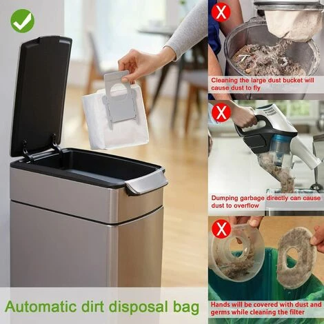 MEZHENG 10 pcs Sac Irobot Roomba i7, Sacs À Poussière de Rechange pour Aspirateur iRobot Roomba i7 i7+ / i7 Plus E5 E6 E7 S9 S9+ MEZHENG 10 Pcs Sac Irobot Roomba I7, Sacs À Poussière De Rechange Pour Aspirateur IRobot Roomba I7 I7+ / I7 Plus E5 E6 E7 S9 S9+ -Aspirateur et sac Soldes 61310046 4