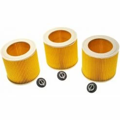 Vhbw Lot De 3x Filtres à Cartouche Compatible Avec Kärcher NT 27/1 ME Professional, NT 27/1 Aspirateur à Sec Ou Humide - Filtre Plissé, Jaune 2 Vhbw Lot De 3x Filtres à Cartouche Compatible Avec Kärcher NT 27/1 ME Professional, NT 27/1 Aspirateur à Sec Ou Humide - Filtre Plissé, Jaune -Aspirateur et sac Soldes 61351216 3