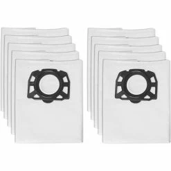 MEZHENG Lot De 10 Sacs Pour Aspirateur Karcher Wd4 Wd5 Wd6 Mv4 Mv5 Mv6