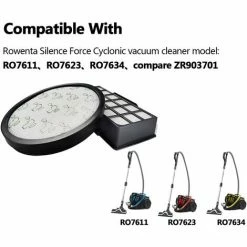 FOZIY Filtre ZR903701,Filtre Rechange ZR903701,Filtres Pour Rowenta Silence Force Cyclonic 4aaaa Ro76xx ModÈle Aspirateurs, Filtre Accessoires Pour RO7647EA RO7663EA RO7676EA RO7681EA (Modèle RO76xx),une Pièce, Noir,Fonepro 2 FOZIY Filtre ZR903701,Filtre Rechange ZR903701,Filtres Pour Rowenta Silence Force Cyclonic 4aaaa Ro76xx ModÈle Aspirateurs, Filtre Accessoires Pour RO7647EA RO7663EA RO7676EA RO7681EA (Modèle RO76xx),une Pièce, Noir,Fonepro -Aspirateur et sac Soldes 63528607 3
