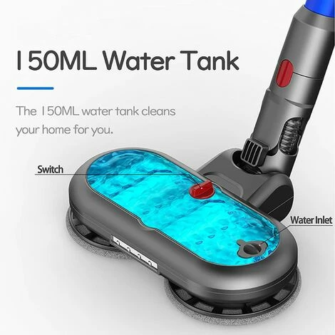 MEZHENG Tête de Vadrouille Electrique pour Aspirateur Dyson V15 V11 V10 V7 V8, Accessoire de Brosse Dyson avec réservoir d'eau Amovible, 6 Vadrouilles Lavables, Accessoire Dyson avec Phares à LED MEZHENG Tête De Vadrouille Electrique Pour Aspirateur Dyson V15 V11 V10 V7 V8, Accessoire De Brosse Dyson Avec Réservoir D'eau Amovible, 6 Vadrouilles Lavables, Accessoire Dyson Avec Phares à LED -Aspirateur et sac Soldes 63701348 3