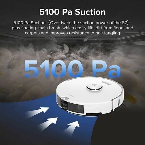 Roborock S7 Pro Ultra Aspirateur Robot 5100Pa Vide. Serpilli��re. Laver. Automagiquement Roborock S7 Pro Ultra Aspirateur Robot 5100Pa Vide. Serpilli��re. Laver. Automagiquement -Aspirateur et sac Soldes 63781181 4
