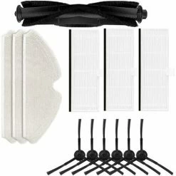 MEZHENG Rechange Pour Aspirateur Proscenic M7 PRO, Queta 13 Pièces Rechange Accessoires Pour Aspirateur Proscenic M7 PRO, Avec Brosse Principale Brosses Latérales Filtres Et Chiffons De Nettoyage