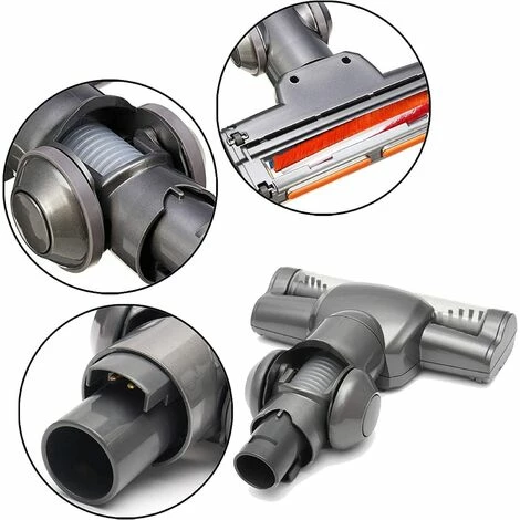 MEZHENG Brosse Rotative Motorisée compatible pour Dyson V6 DC35 Rouleau Souple pour Parquet Carrelage MEZHENG Brosse Rotative Motorisée Compatible Pour Dyson V6 DC35 Rouleau Souple Pour Parquet Carrelage -Aspirateur et sac Soldes 63799695 2