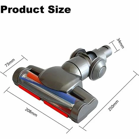 MEZHENG Brosse Rotative Motorisée compatible pour Dyson V6 DC35 Rouleau Souple pour Parquet Carrelage MEZHENG Brosse Rotative Motorisée Compatible Pour Dyson V6 DC35 Rouleau Souple Pour Parquet Carrelage -Aspirateur et sac Soldes 63799695 3