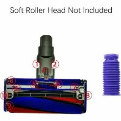 MEZHENG Soft Roller Blue Hose For Dyson V6 V7 V8 V10 V11 Vacuum Cleaner Replacement Attachment Accessories 2 MEZHENG Soft Roller Blue Hose For Dyson V6 V7 V8 V10 V11 Vacuum Cleaner Replacement Attachment Accessories -Aspirateur et sac Soldes 63799968 3