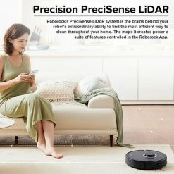 Roborock Q7 Max+ Aspirateur Robot Laveur 4200 Pa ,Robot Aspirateur à Navigation Lidar Cartographie WiFi/Alexa/APP(Noir) -Aspirateur et sac Soldes 64391998 4