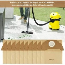 OSQI Lot De 10 Sacs D’aspirateur Pour Karcher 6.904-322.0 2 OSQI Lot De 10 Sacs D’aspirateur Pour Karcher 6.904-322.0 -Aspirateur et sac Soldes 65500860 3
