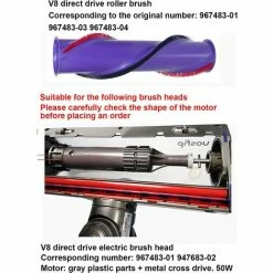 OSQI Brushroll Roller Brush 967485-01 Pour Aspirateur Sans Fil Dyson V8 3 OSQI Brushroll Roller Brush 967485-01 Pour Aspirateur Sans Fil Dyson V8 -Aspirateur et sac Soldes 65503342 4