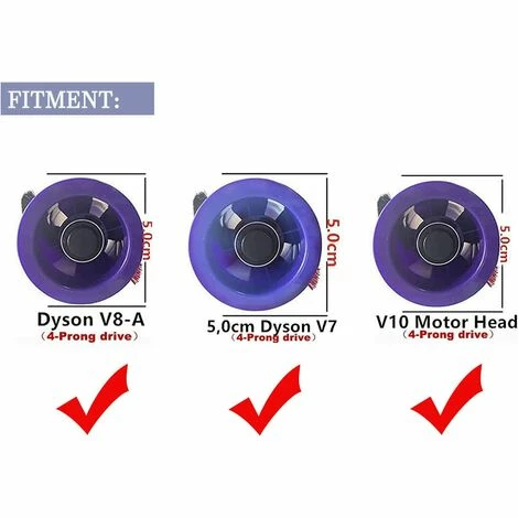 OSQI Brushroll Roller Brush 967485-01 pour aspirateur sans fil Dyson V8 OSQI Brushroll Roller Brush 967485-01 Pour Aspirateur Sans Fil Dyson V8 -Aspirateur et sac Soldes 65503342 5