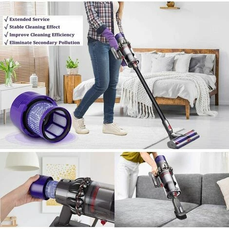 OSQI Lot de 2 filtres de rechange lavables pour aspirateurs Dyson V10 Filtre de rechange Dyson pour la série V10 SV12 OSQI Lot De 2 Filtres De Rechange Lavables Pour Aspirateurs Dyson V10 Filtre De Rechange Dyson Pour La Série V10 SV12 -Aspirateur et sac Soldes 65506227 5