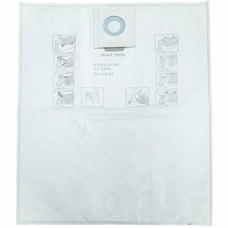 ELLE Lot de 2 sacs d'aspirateur pour aspirateur Festool CT36E CT CTM26 ELLE Lot De 2 Sacs D'aspirateur Pour Aspirateur Festool CT36E CT CTM26 -Aspirateur et sac Soldes 65532970 1