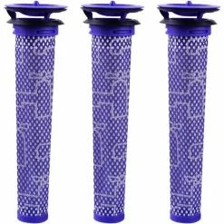 FVO Filtre Pour Dyson V8 V7 V6 DC62 Aspirateur #DY-965661-01, Keepow® Filtre Mélange De Matériaux Standard Bleue, Lot De 3