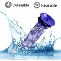 FVO Filtre Pour Dyson V8 V7 V6 DC62 Aspirateur #DY-965661-01, Keepow® Filtre Mélange De Matériaux Standard Bleue, Lot De 3 -Aspirateur et sac Soldes 66307770 3