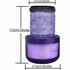 THSINDE Filtre De Rechange Pour Aspirateur Dyson V12 Detect Slim 971517-01, Cyclone Animal Absolute Accessoires (1 Pièce *Filtre Dyson V12)