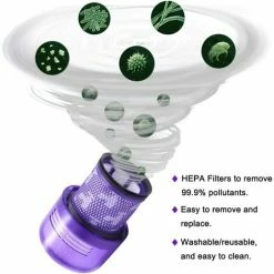 EINEMGELD Lot De 4 Pièces De Rechange Pour Filtres à Vide 2 EINEMGELD Lot De 4 Pièces De Rechange Pour Filtres à Vide -Aspirateur et sac Soldes 66718785 3