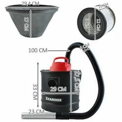 KAMINER II Aspirateur Vide Cendres Poêle Cheminée Barbecue Souffleur 18 L - 18 L -Aspirateur et sac Soldes 9384413 4